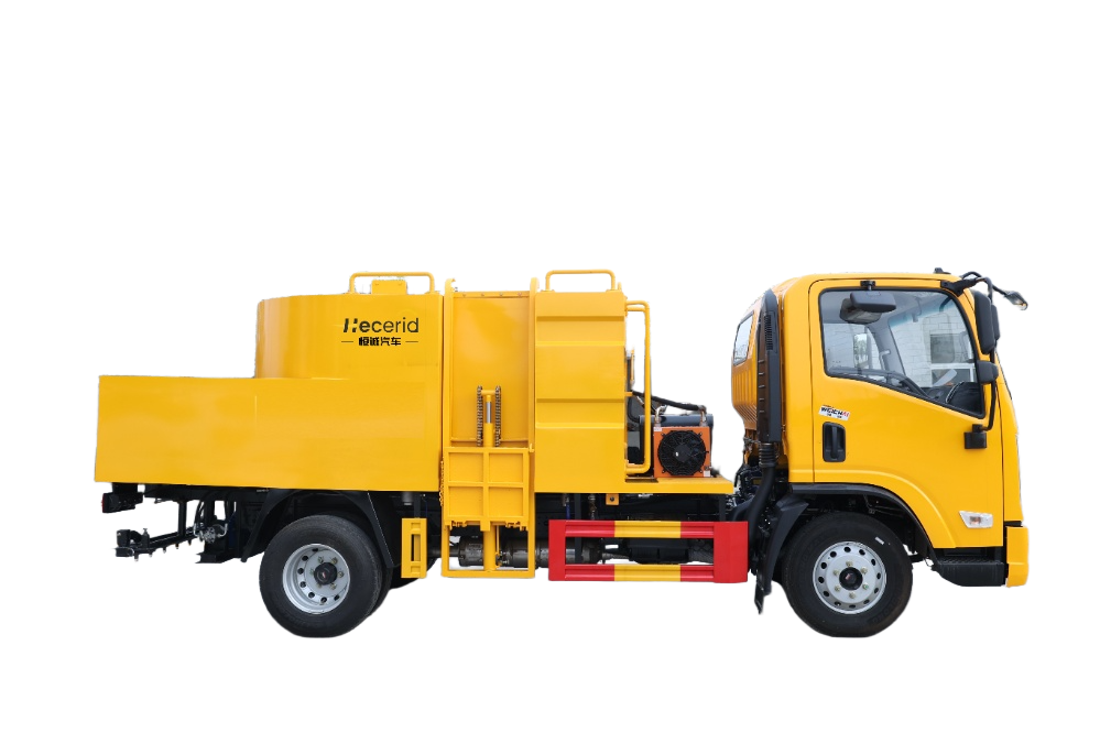 陜汽藍(lán)牌（5.5m3）水泥凈漿灑布車