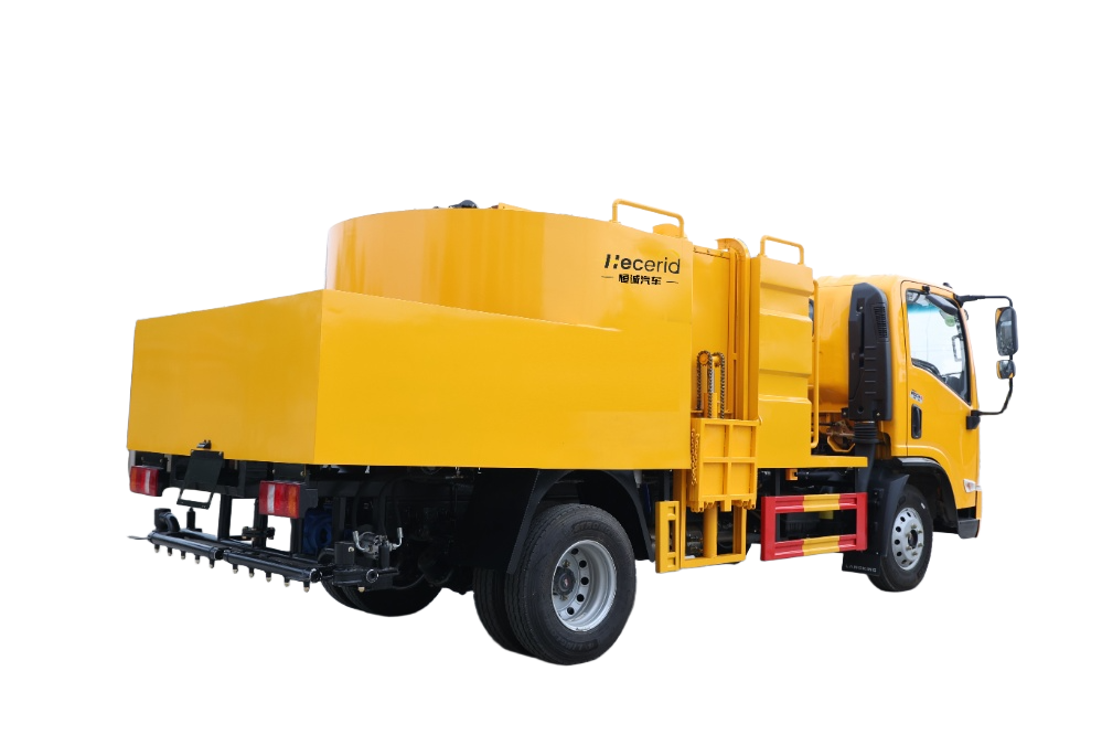 陜汽藍(lán)牌（5.5m3）水泥凈漿灑布車