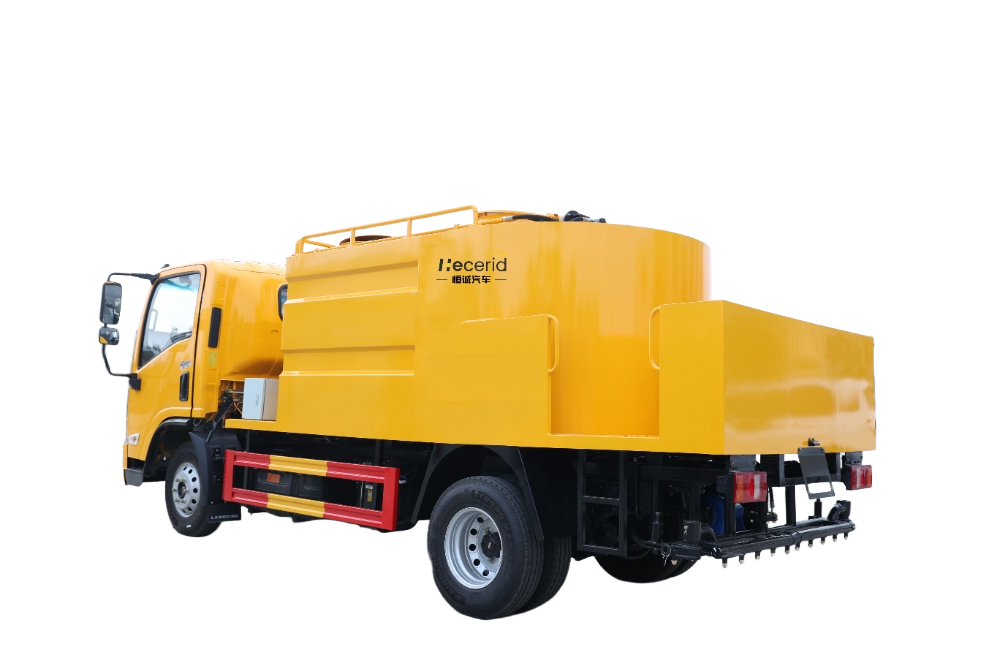 陜汽藍(lán)牌（5.5m3）水泥凈漿灑布車